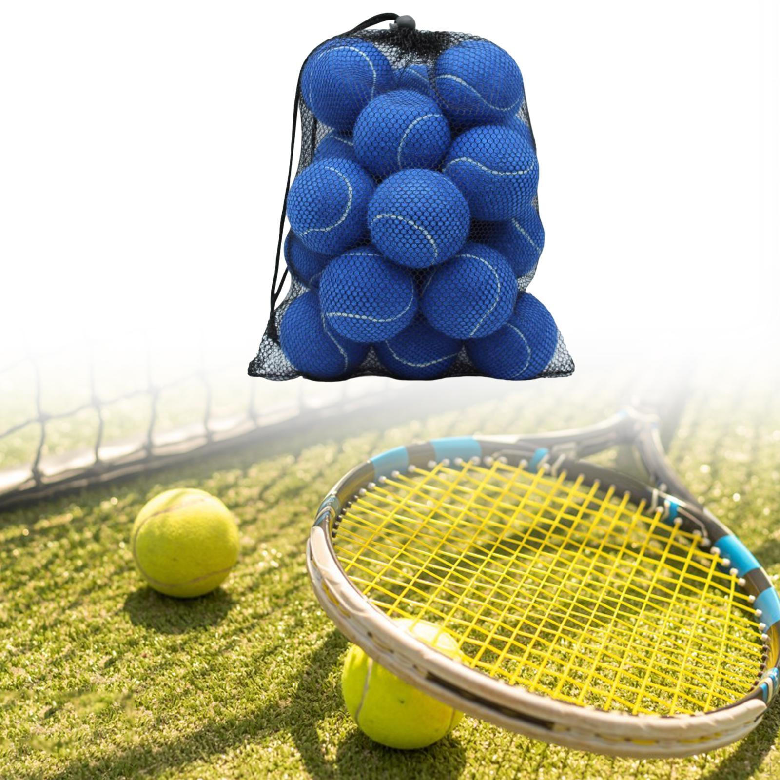 

20 шт. теннисных мячей для тренировок домашних собак эластичные износостойкие для