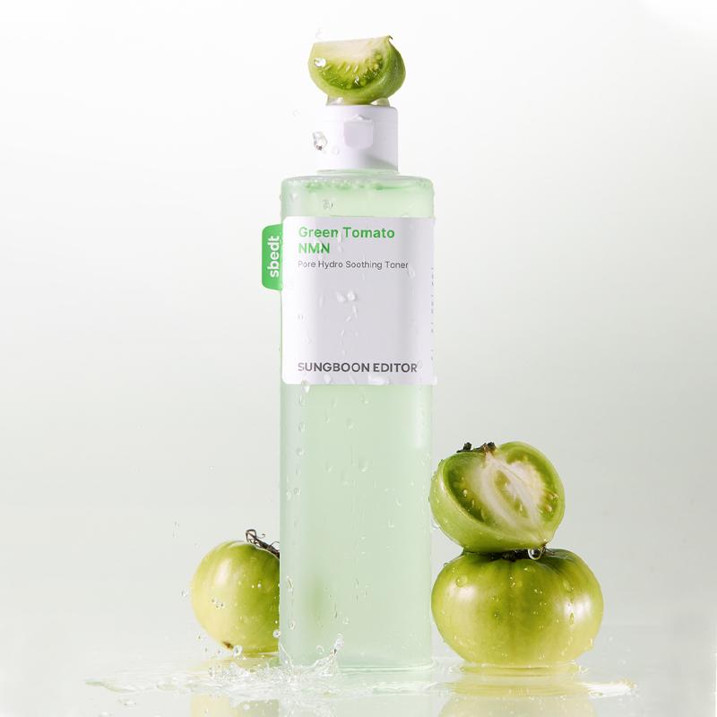 SUNGBOON EDITOR Zelený rajčatový NMN pór hydratační zklidňující toner 350 ml