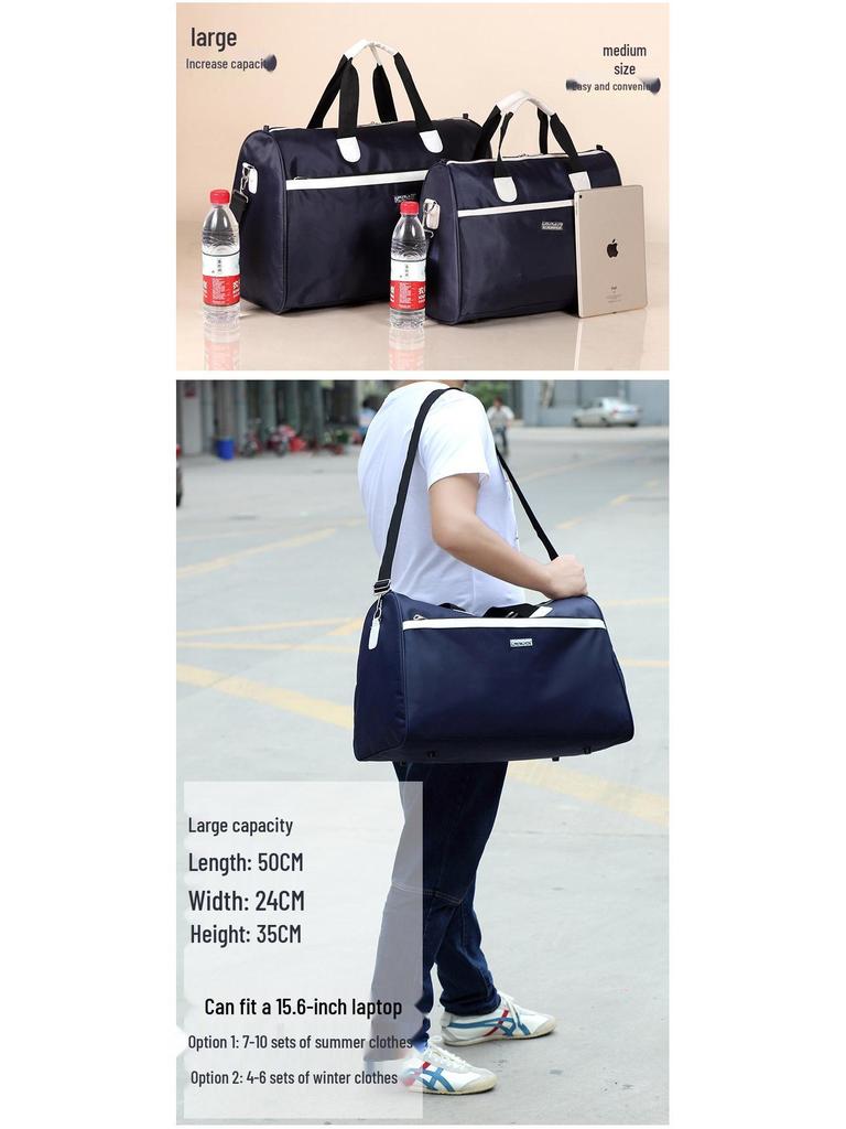 Geantă de călătorie pliabilă impermeabilă de mare capacitate pentru bărbați și femei - Bagaj portabil/Geantă pentru maternitate/Călătorie de afaceri