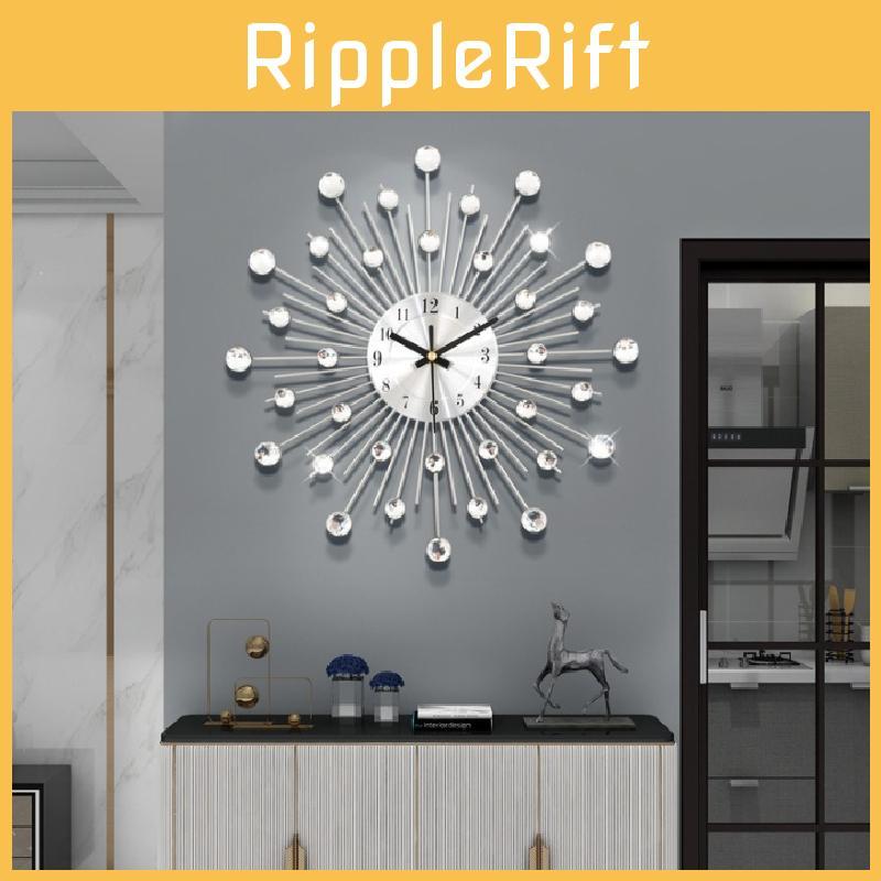 Beaded Diamond Crystals Jeweled Wall Clock For Living Room Decoration Gifts
