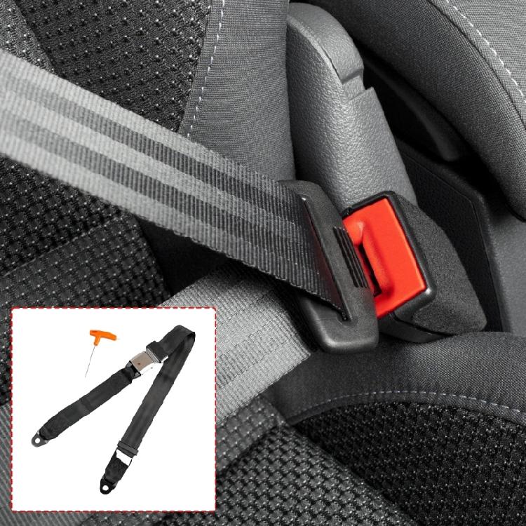 Ride Safety Restraint Extension Strap With Anti Tamper Buckle Heavy Duty Polyester Webbing 30cm Length For Attractions