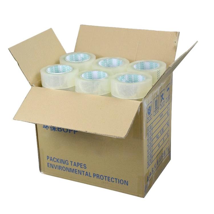 Manufacturer High Quality Acrylic Cheap Transparent BOPP Adhesive Box Carton Sealing Tape (White,60mm*60m) белый
