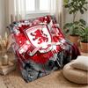 Middlesbrough FC Coperta Morbida in Pile di Flanella Leggera Accogliente Calda Plaid per Divano Letto Decorazione Casa