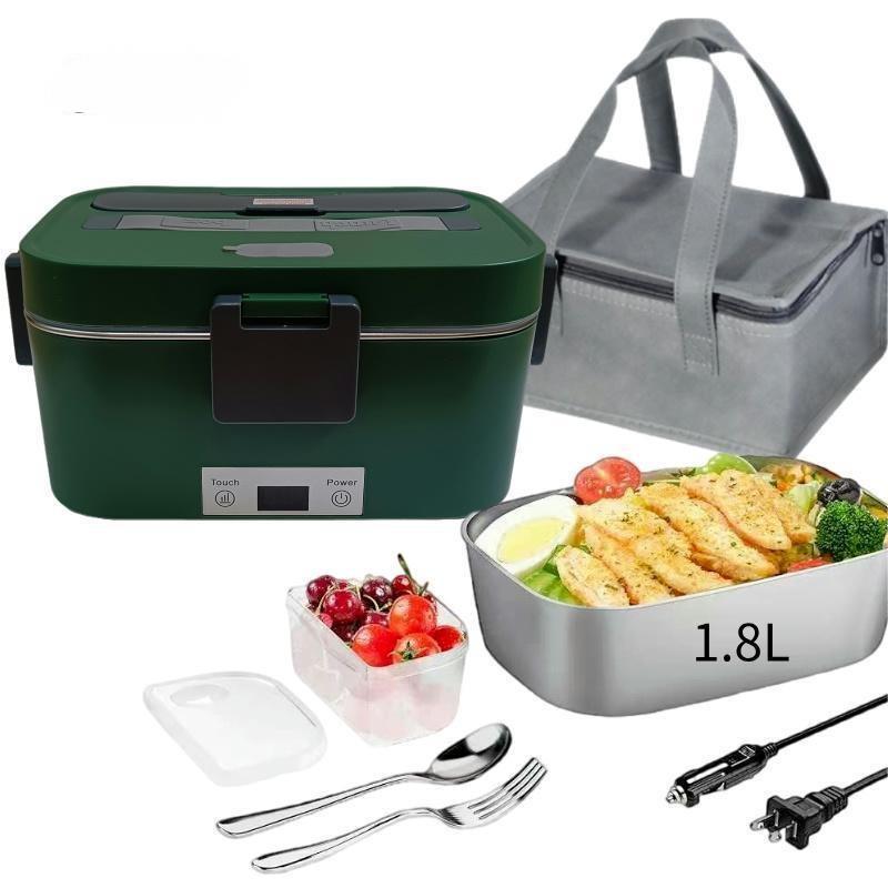 Dual-Use Electric Heating Bento Box for Home & Car - Self-Heating and Insulated.