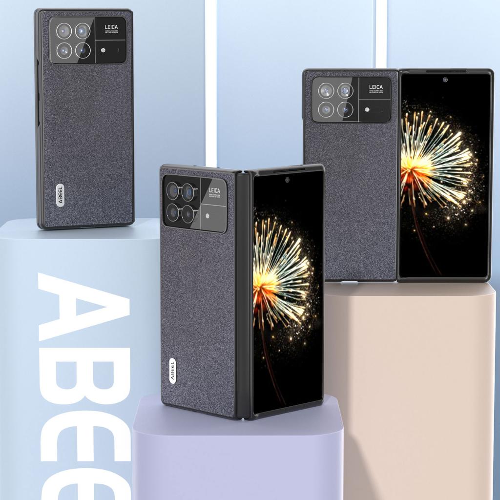 ABEEL For Xiaomi Mix Fold 3 5G Glitter Phone Case PU Leather+PC Shockproof Protective Cover