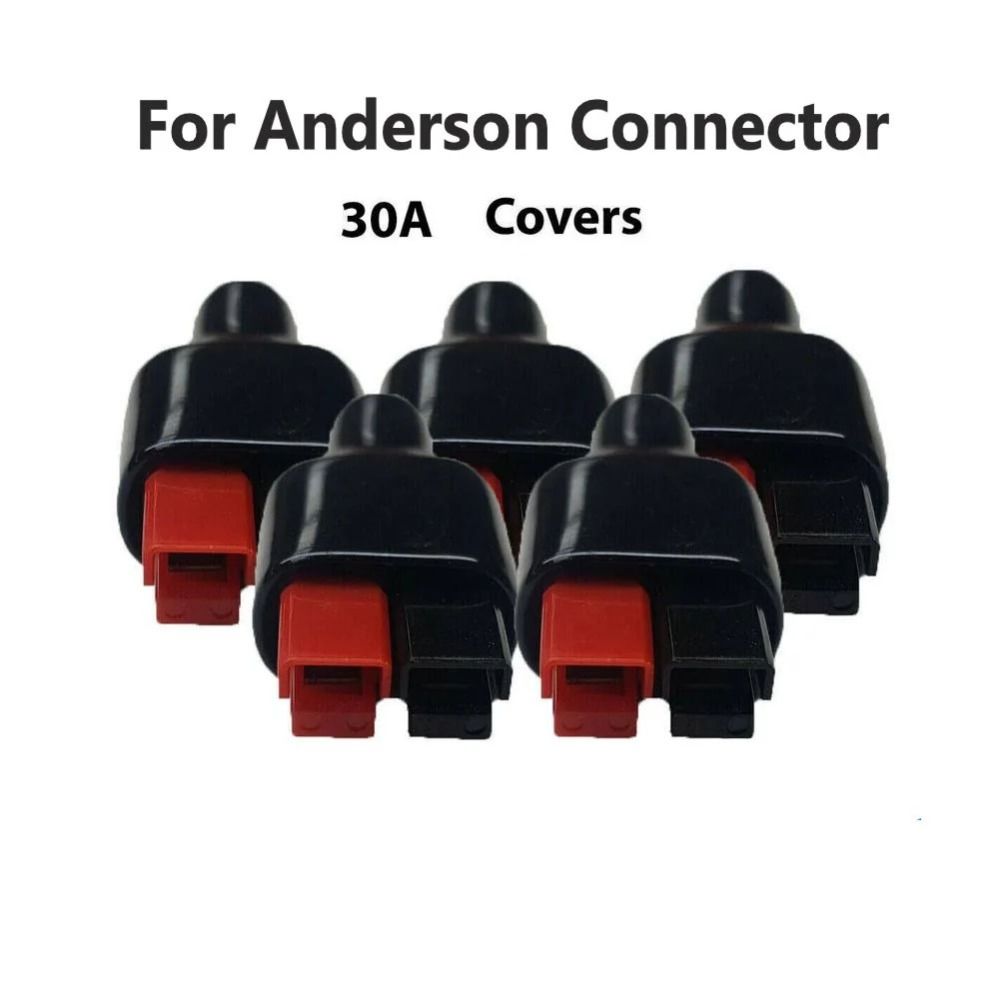 For Anderson Styles Connector 30AMP Plug Rubber Black UPS Power Plug 600V Photovoltaic Systems High Current Connector