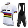 Bicycle Short-sleeved Strap Set, Quick-drying Men's and Women's Road Cycling Cycling Cycling Shorts  Summer Breathable Cycling Suit Set