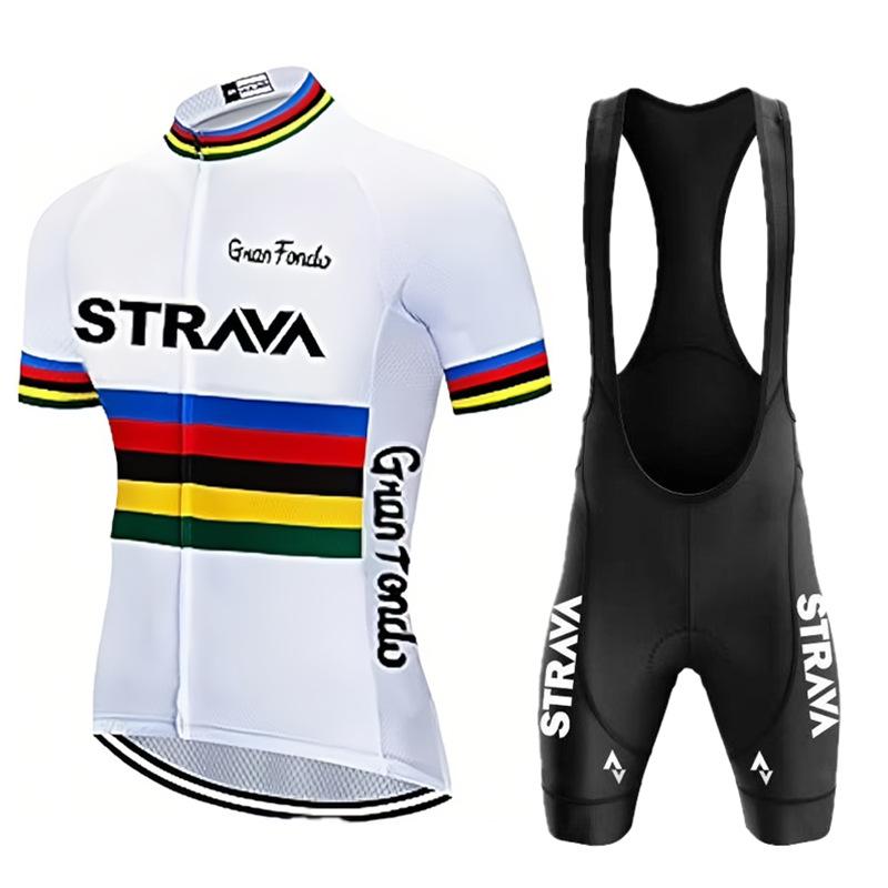 Bicycle Short-sleeved Strap Set, Quick-drying Men's and Women's Road Cycling Cycling Cycling Shorts Summer Breathable Cycling Suit Set