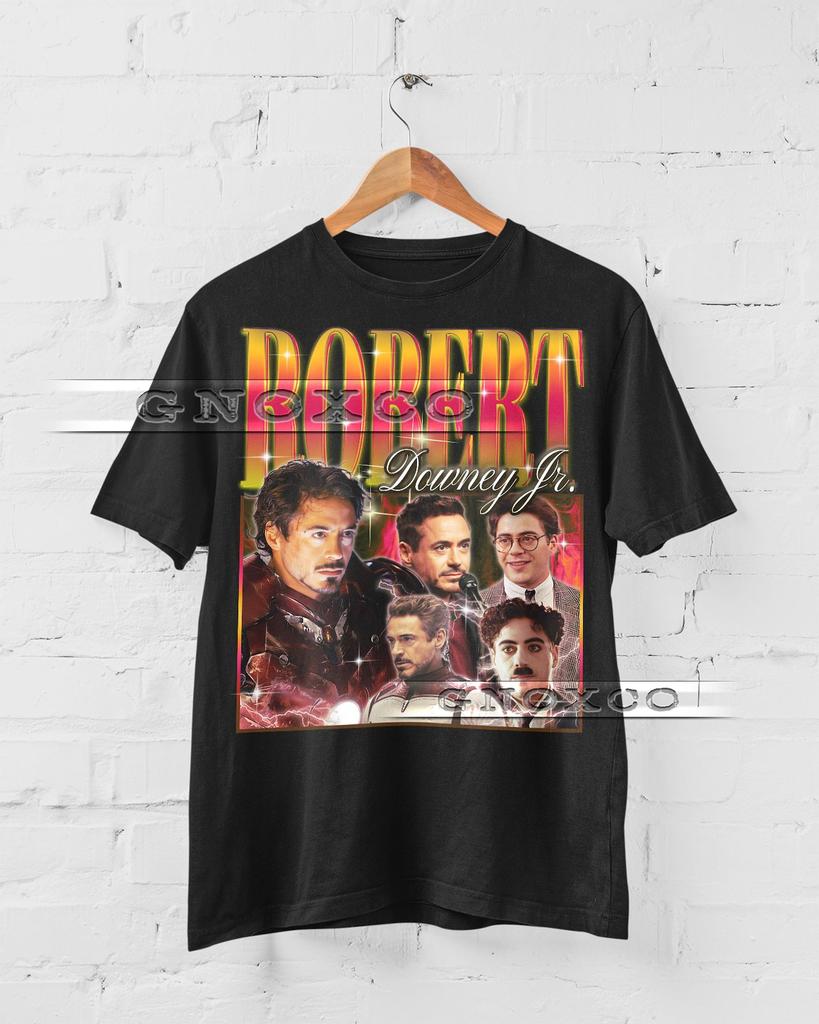 ROBERT DOWNEY JR Vintage Shirt, Robert Downey Jr Homage Tshirt, Robert Downey Jr Superhero Shirt, Robert Downey Jr Retro 90s Sweater, #saf