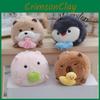 Cozy Fluffy Penguin Plush Toy Hanging Keychain Soft Stuffed Animal Cute Pendant Decorative