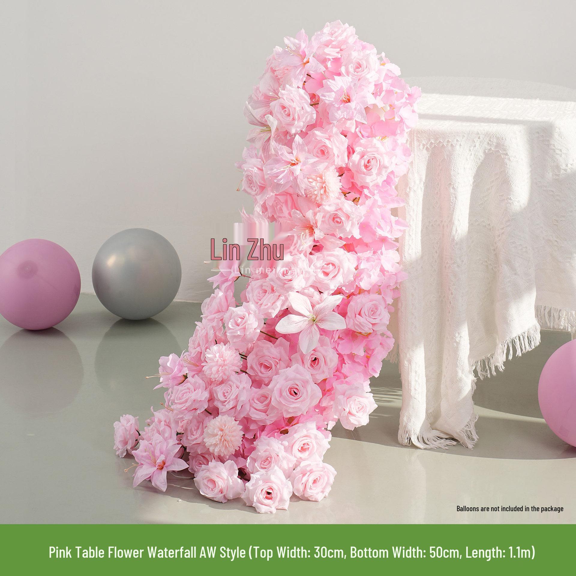 

Silk Waterfall Table Arrangement: Artificial Flowers for Birthday, Banquet, Hotel Decor, Landscaping, Shop Windows