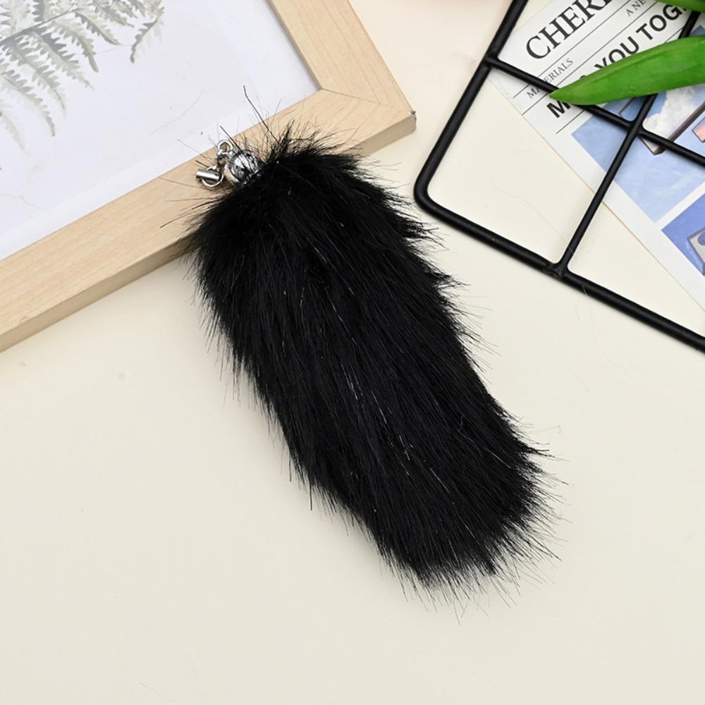 Backpack Plush Tail Keyring Key Holders Pompom Pendants Fashion Animal Tails Keychain  Car Charms