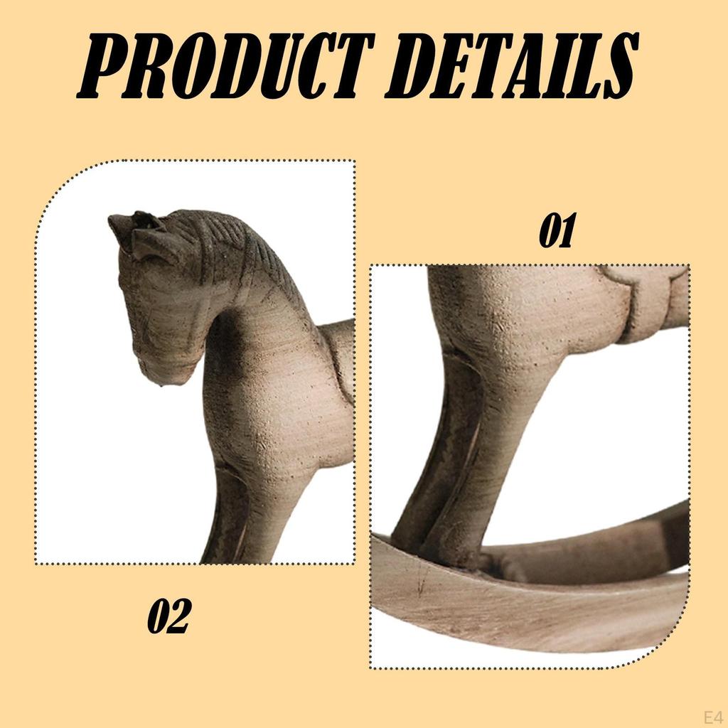 Rocking Sculpture Collectible Decor Figurine Ornament for Desktop Living Room Table Centerpiece