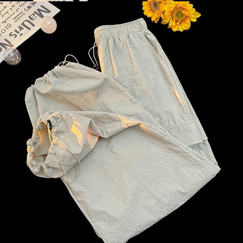 6-16 Years Kids Girls Loose Drawstring-cuffed Pants Fitness Pants