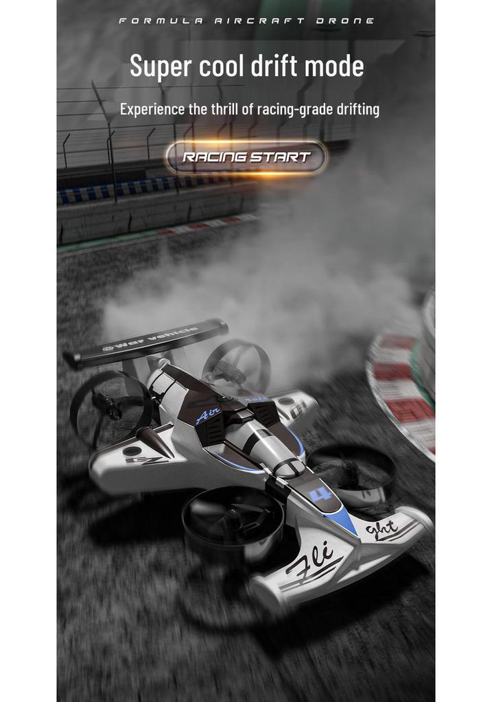 Dual-Mode Four-Axis Stunt Drift RC Flying Car Toy for Kids