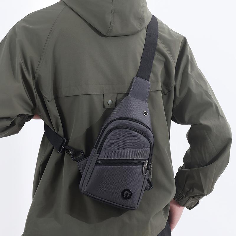 Chest Bag Men's Multifunctional Crossbody Shoulder Bag Large Capacity Nylon Men's Bag