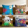 Anime Food A-AppleS And OnionS Cushion Cover Multi-Scene Pillow Cover for Home & Car - Reversible, Soft & Durable for Daily Use