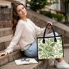Vintage Green Floral Shoulder Bag Fashion Casual Daily Shopping Tote Bag for Women