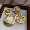 Retro Ancient Coins, Metal Relief Portrait Earrings, Earrings, Personalized Retro Light Luxury, Fashion Temperament, Niche Design Earrings
