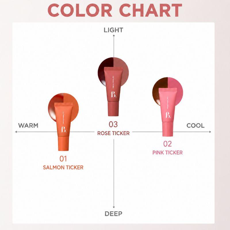 Boncept Lip Tattoo Sticker 8g Long Lasting Peel-Off Lip Tint Pack Korean Lip Color