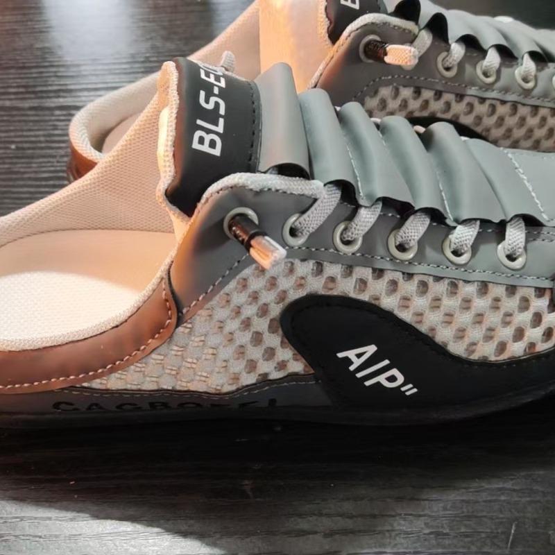 Men's Shoes Summer New Breathable Bag Head Slippers One Pedal Casual Lazy Youth Wear Half Drag Shoes