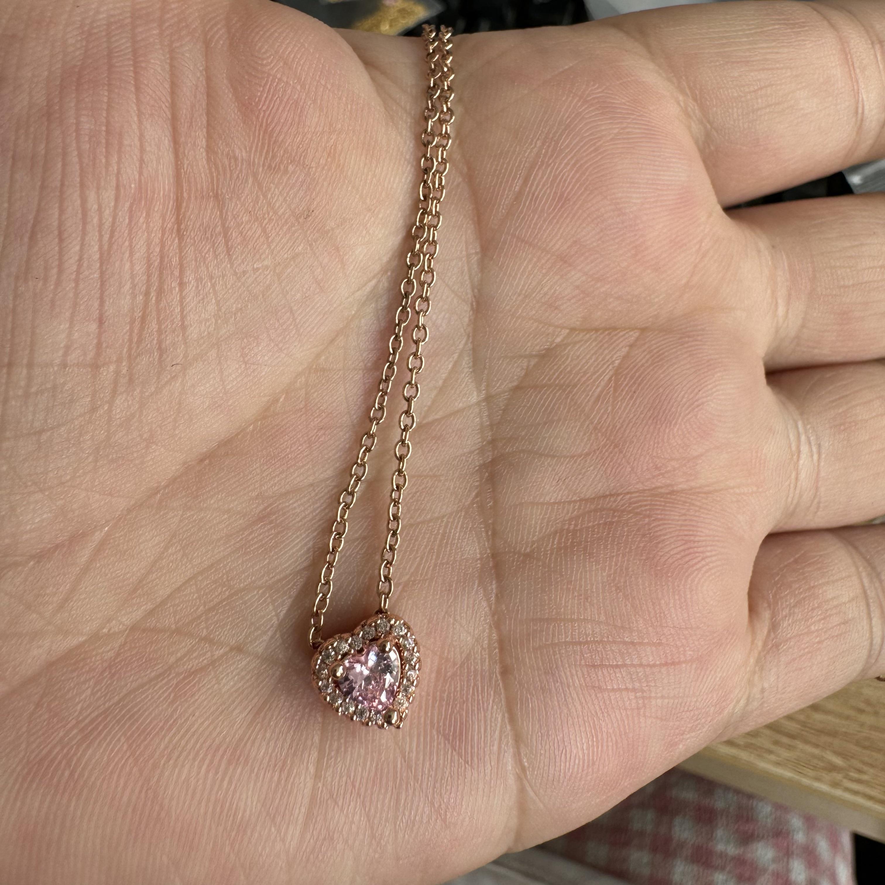 

Heart-Shaped 925 Sterling Silver Elevated Red&Pink&Blue&White Heart Necklace Lover s Holiday Gift Jewelry