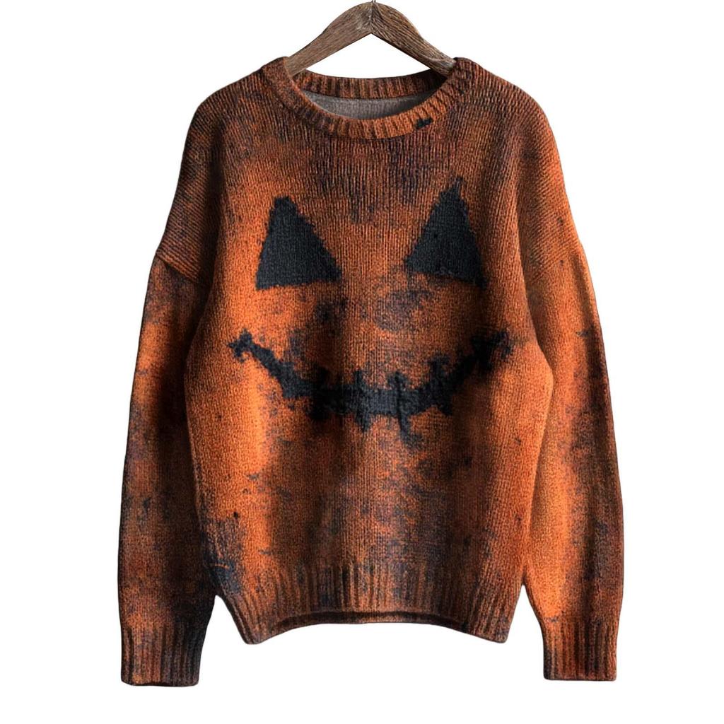 WXY-ANG-YT1 Brushed Round Neck Pullover with Print - Cross-Border Dropshipping