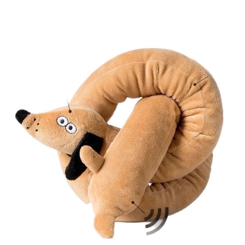 

1PC Durable Squeaky Plush Dog Toy Interactive Chew Toy for Small Medium Large Breeds - Tug of War Boredom Relief 100CM