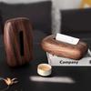 Paper Towel Holder Walnuts Tissue Box Cover for Desk and Bathroom Decoration Elegant Napkin Dispenser