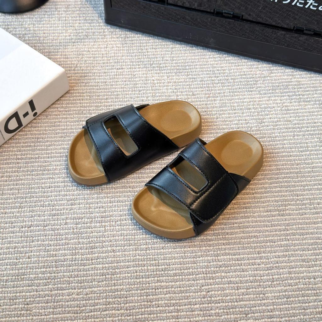 Korean-style children's shoes for girls, new summer vintage Roman princess slide sandals, children's sandals for outdoor wear
