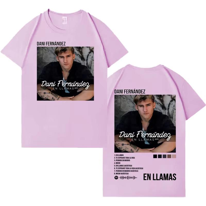Rapper Dani Fernandez Fashion Album Cover 2026 Tshirt Unisex Women Tide Tshirts Crewneck Casual Y2K Cotton Tshirts Streetwear