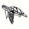 1pc Metal Sea Turtle Wall Art, Marine Life Iron Sculpture, Spiritual Wildlife Decor for Living Room Bedroom Indoor Home
