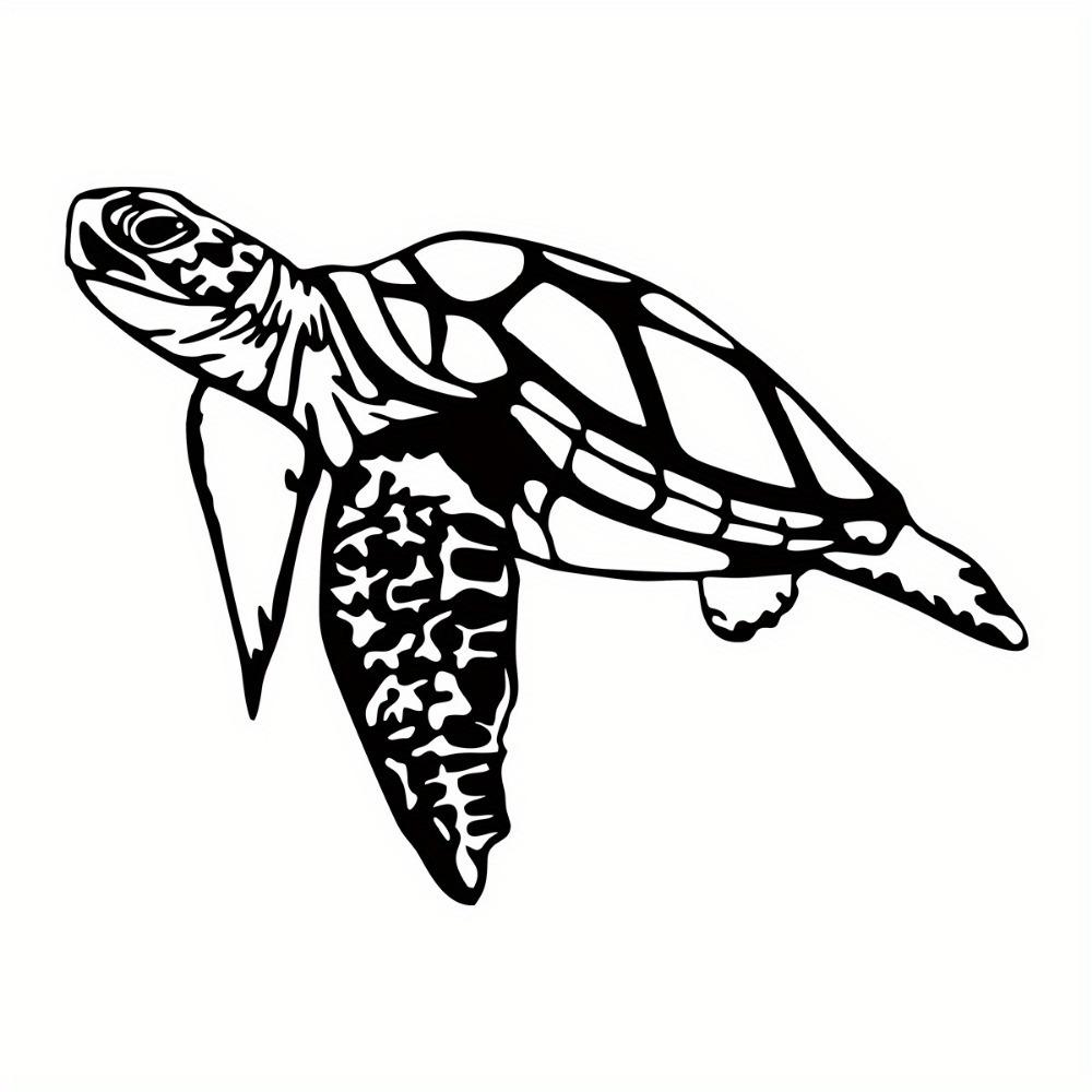 1pc Metal Sea Turtle Wall Art, Marine Life Iron Sculpture, Spiritual Wildlife Decor for Living Room Bedroom Indoor Home