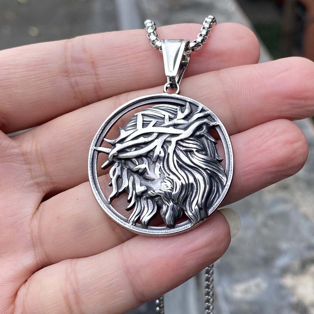 Halskette Retro Herren Farblos Punk-Stil Antike Griechische Mythologie Anhänger