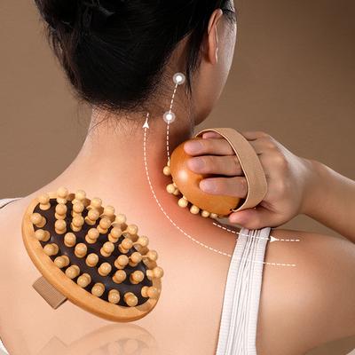 Cojín Corporal Multifuncional Anticelulítico Cepillo Meridiano Madera Spa Cojín de Aire Peine de Masaje Cepillo de Masaje para Cuero Cabelludo y Cuerpo
