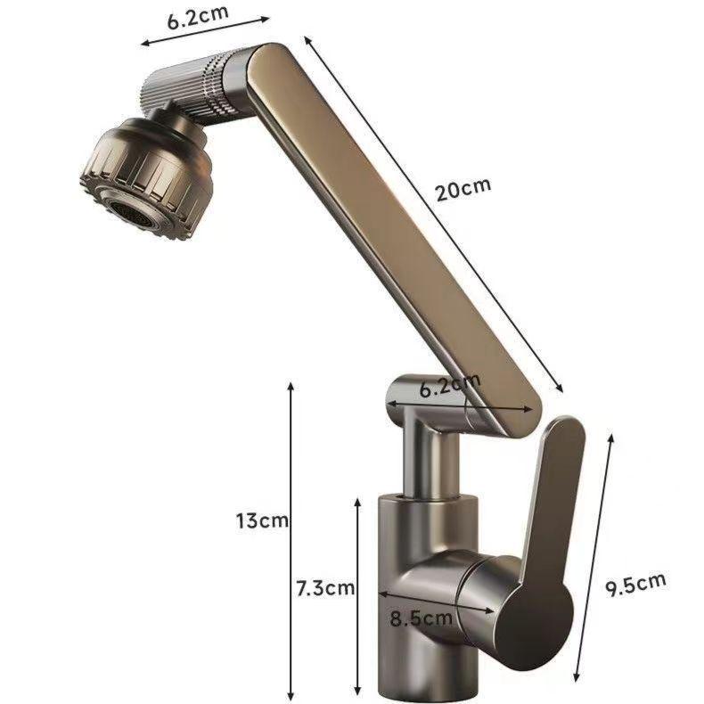 Adjustable Dual-Speed Hot & Cold Universal Faucet with Lucky Cat Design