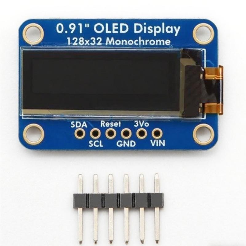 Monochrome Screen 0.91Inch 128X32 I2C Communication Embeddedly System Component