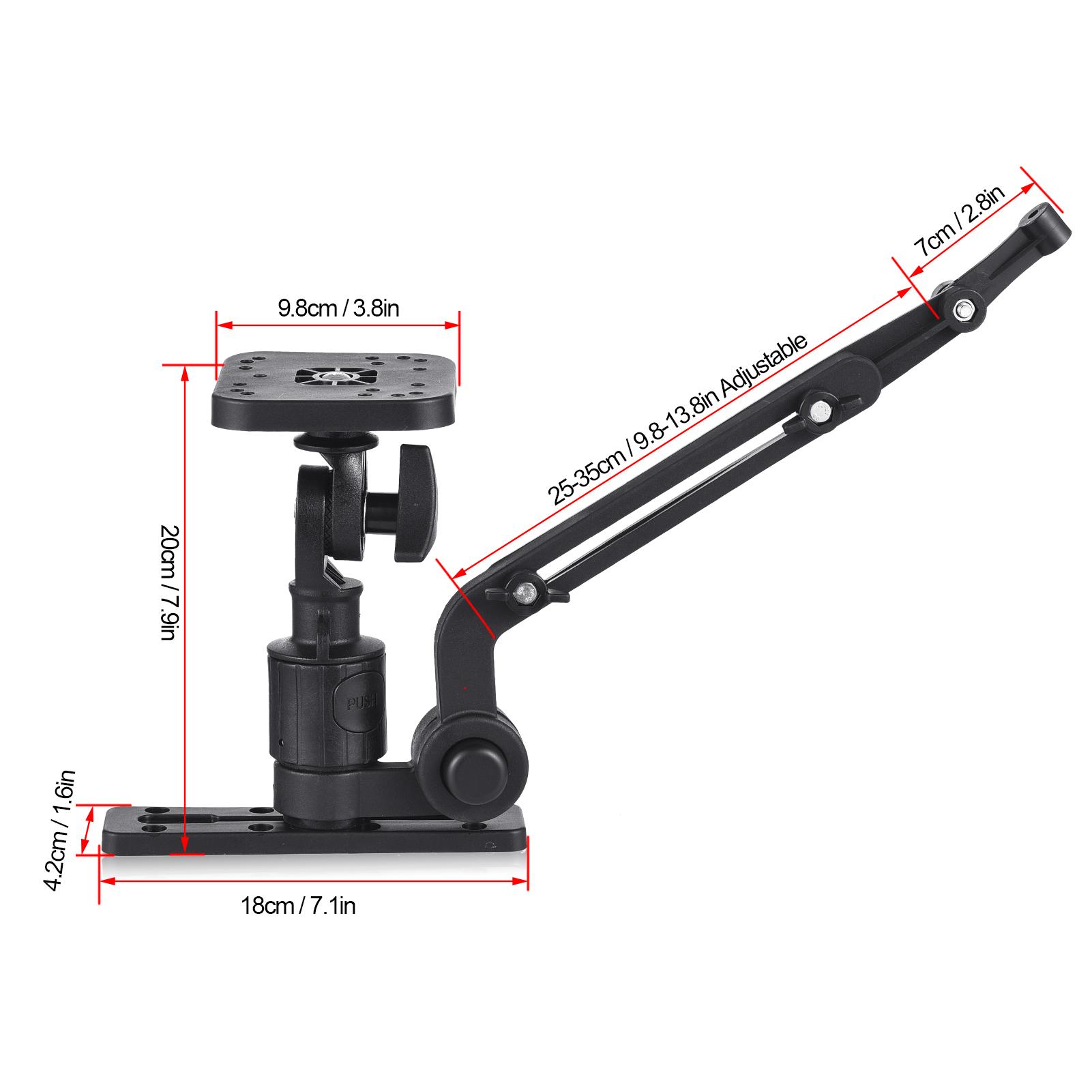 Kayak Fish Finder Mounting Plate Kayak Boat Transducer Mounting Arm Fish Finder Mount Base Adapter