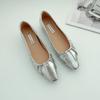 French square head height increase of 4 cm pleated ballet shoes shallow mouth one pedal temperament fashion single shoes women's soft-soled shoes