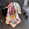 Luxury Brand 100% Natural Silk Scarf Women Design Small Square Shawl Hair Ribbon Headband Fashion Neckerchief Bandana