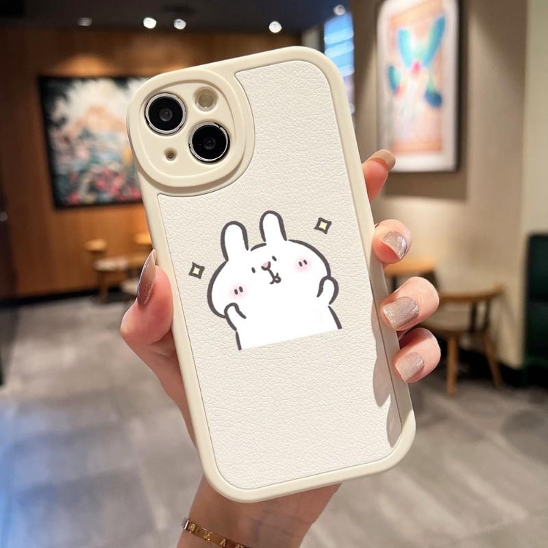Cute Bunnys Phone Case For Apple Iphone 13 14 Pro 11 12 Mini Max X Xr Xs 8 7 Puls Lambskin Silicone Cover