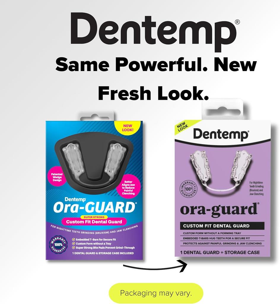 Dentemp Ora-Guard, tilpasset tannbeskytter, 1 tannbeskytter og oppbevaringsetui