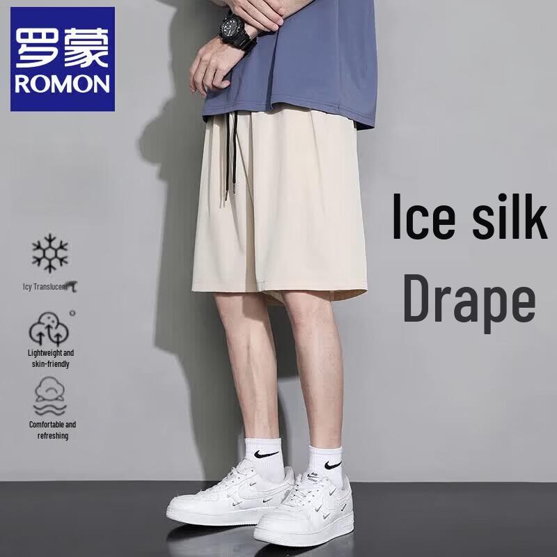 Men s Ice Silk Quick-Dry Casual Shorts S