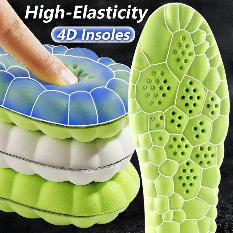 Unisex 4D Massage Orthopedic Insoles Super Soft Arch Support Sports Shoe Inserts for Running Baskets Foot Comfort