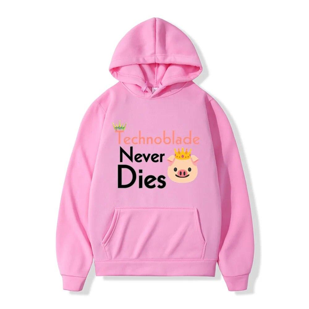 Streetwear Technoblade Miss You Unisex של קפוצ'ונים סווטשירט צמר חורף נשים קז'ואל היפ הופ סוודר Harajuku Hoody בגדי גברים