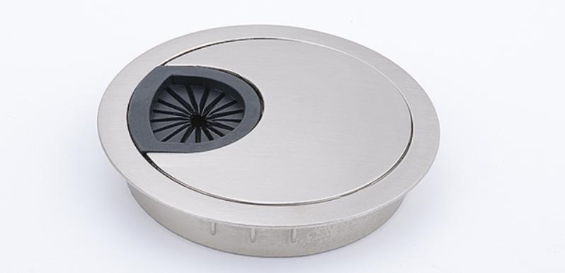 Zinc Alloy Round Table Wire Hole Covers Outlet Port Computer PC Desk Cable Grommet Line Holder 50mm/53mm/60mm/80mm