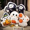 30CM Vtipná Dýně Duch Roztomilí Elfové Kostlivec Smrt Tmavá Kočka Měkký Polštář Halloweenská Domácí Dekorace Polštář na Pohovku Hračky na Zdřímnutí
