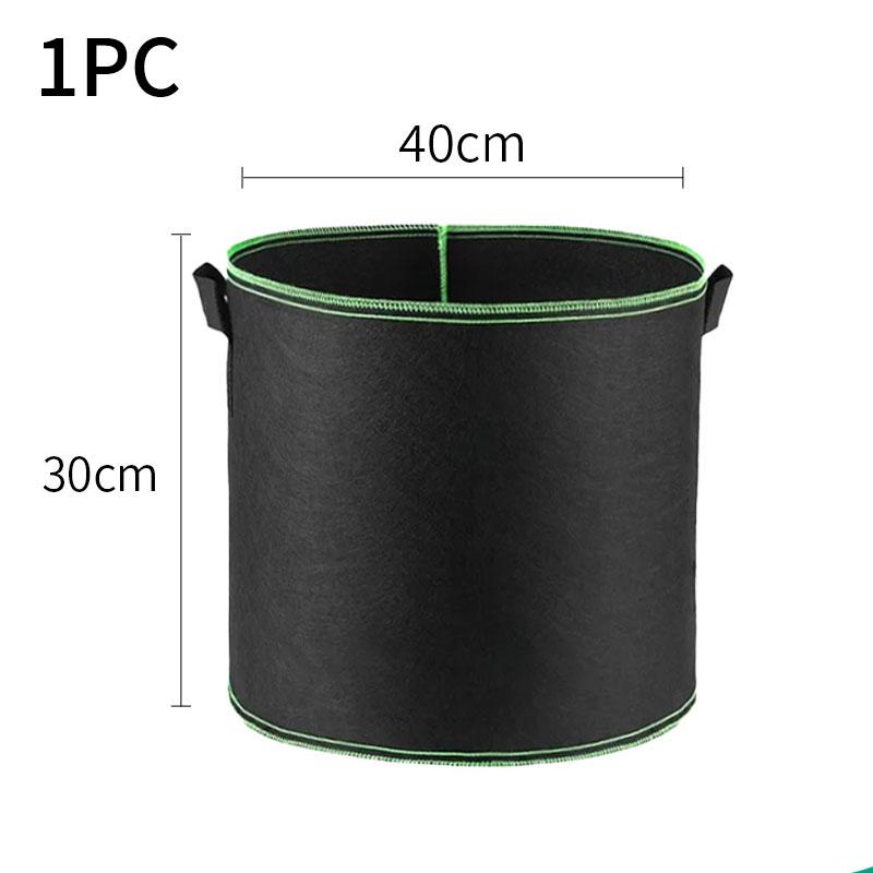 Black Non-Woven Fabric Planting And Cultivation Bag Thickened Felt Planting Pot Plant Planting Pot Home And Garden Gardening