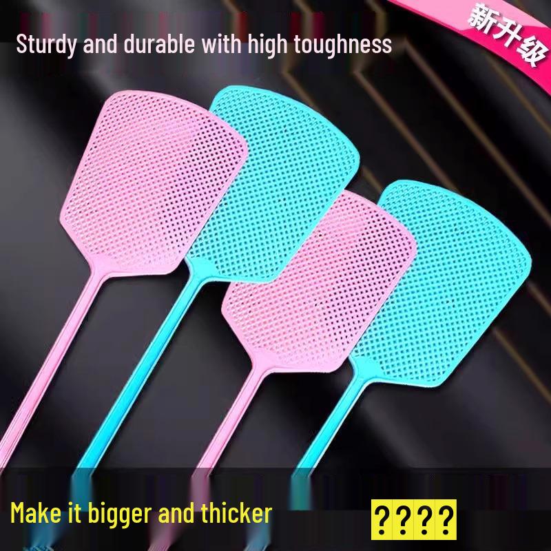 Unbreakable Large Silicone Fly Swatter with Extended Handle