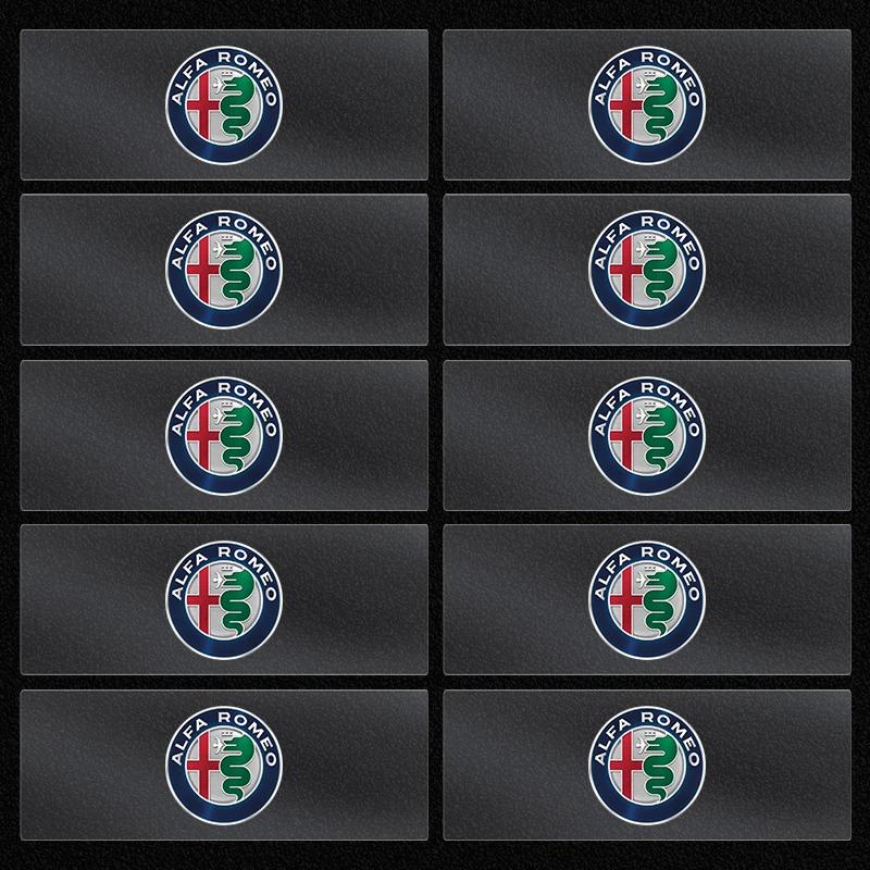 1/2/5/10PCS Car Interior Dekoration Stickers Badges Auto Styling Accessories for Alfa Romeo Giulia Stelvio Giulietta 156 159